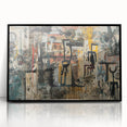 Expressive Brutalist Wall Art | Abstract Geometric Industrial Design Canvas