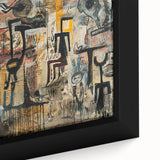 Expressive Brutalist Wall Art | Abstract Geometric Industrial Design Canvas