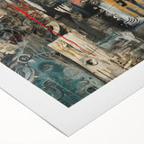 Expressive Brutalist Wall Art | Abstract Geometric Industrial Design Canvas