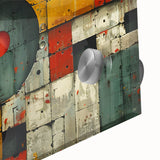 Bold Brutalist Wall Art | Geometric Abstract Industrial Design Canvas