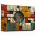 Bold Brutalist Wall Art | Geometric Abstract Industrial Design Canvas