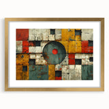 Bold Brutalist Wall Art | Geometric Abstract Industrial Design Canvas