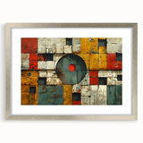 Bold Brutalist Wall Art | Geometric Abstract Industrial Design Canvas