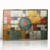 Bold Brutalist Wall Art | Geometric Abstract Industrial Design Canvas
