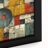 Bold Brutalist Wall Art | Geometric Abstract Industrial Design Canvas