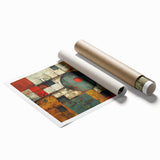 Bold Brutalist Wall Art | Geometric Abstract Industrial Design Canvas