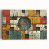 Bold Brutalist Wall Art | Geometric Abstract Industrial Design Canvas
