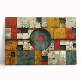 Bold Brutalist Wall Art | Geometric Abstract Industrial Design Canvas