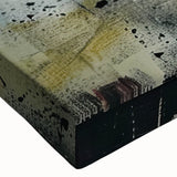 Industrial Brutalist Wall Art | Abstract Geometric Canvas with Raw Texture