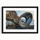 Brutalist Industrial Art | Natural Fusion with Abstract Concrete Sculpture