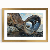 Brutalist Industrial Art | Natural Fusion with Abstract Concrete Sculpture