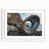 Brutalist Industrial Art | Natural Fusion with Abstract Concrete Sculpture