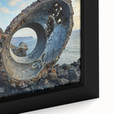 Brutalist Industrial Art | Natural Fusion with Abstract Concrete Sculpture