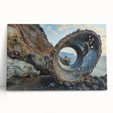 Brutalist Industrial Art | Natural Fusion with Abstract Concrete Sculpture