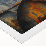 Industrial Brutalist Wall Art | Abstract Circular Geometric Metal Design