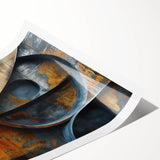 Industrial Brutalist Wall Art | Abstract Circular Geometric Metal Design