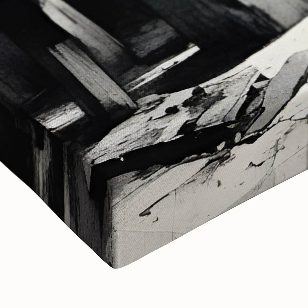 Brutalist Wall Art | Geometric Still Life with Concrete Cityscape | Canvas