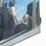 Monumental Brutalist Wall Art | Abstract Geometric Architectural Design