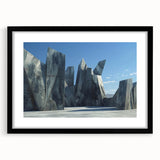 Monumental Brutalist Wall Art | Abstract Geometric Architectural Design