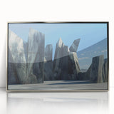 Monumental Brutalist Wall Art | Abstract Geometric Architectural Design