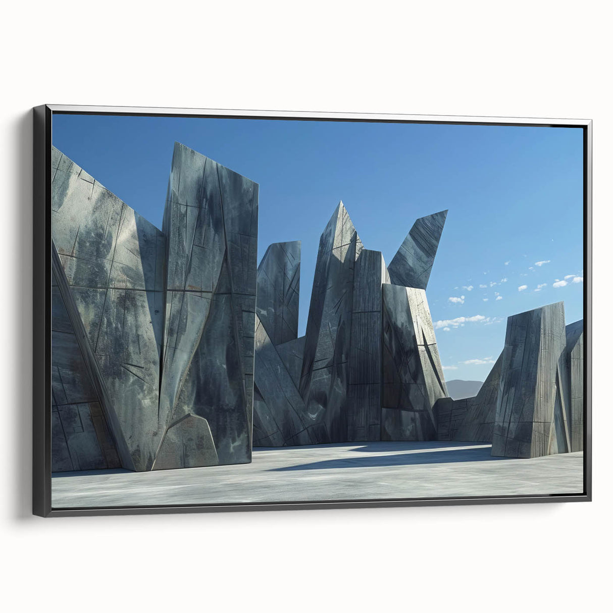Monumental Brutalist Wall Art | Abstract Geometric Architectural Design