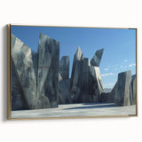 Monumental Brutalist Wall Art | Abstract Geometric Architectural Design