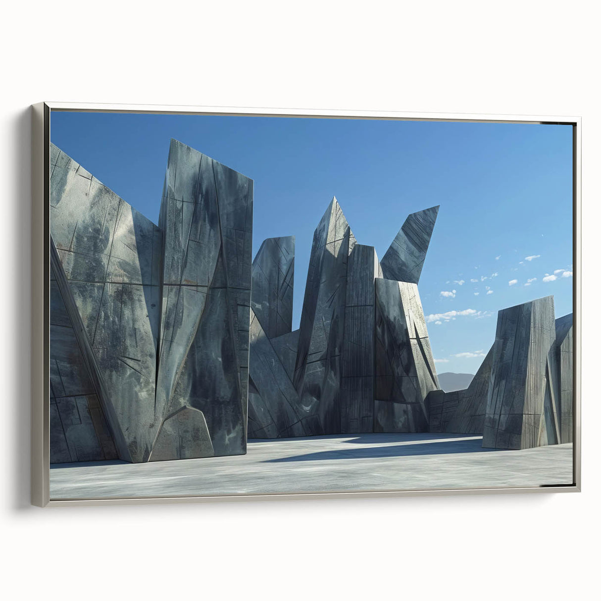 Monumental Brutalist Wall Art | Abstract Geometric Architectural Design