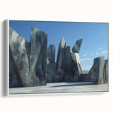 Monumental Brutalist Wall Art | Abstract Geometric Architectural Design