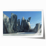 Monumental Brutalist Wall Art | Abstract Geometric Architectural Design