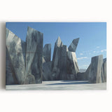 Monumental Brutalist Wall Art | Abstract Geometric Architectural Design