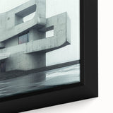 Minimalist Brutalist Wall Art | Geometric Concrete Architectural Design