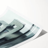 Minimalist Brutalist Wall Art | Geometric Concrete Architectural Design