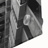 Black and White Brutalist Wall Art | Geometric Architectural Concrete Design