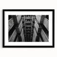 Black and White Brutalist Wall Art | Geometric Architectural Concrete Design