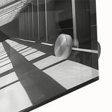 Minimalist Brutalist Wall Art | Geometric Concrete Architecture in Monochrome