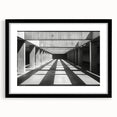 Minimalist Brutalist Wall Art | Geometric Concrete Architecture in Monochrome