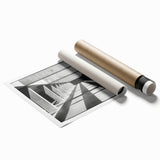 Minimalist Brutalist Wall Art | Geometric Concrete Architecture in Monochrome