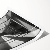 Minimalist Brutalist Wall Art | Geometric Concrete Architecture in Monochrome