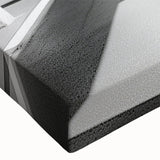 Minimalist Brutalist Wall Art | Geometric Concrete Architecture in Monochrome