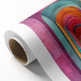 Vibrant Brutalist Wall Art | Colorful Geometric Arches in Concrete Design