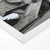 Brutalist Wall Art | Geometric Concrete Structure | Industrial Design Print