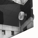 Geometric Brutalist Wall Art | Concrete Architecture in Monochrome