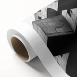 Geometric Brutalist Wall Art | Concrete Architecture in Monochrome
