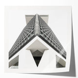 Brutalist Wall Art | Geometric Architectural Structure | Industrial Print