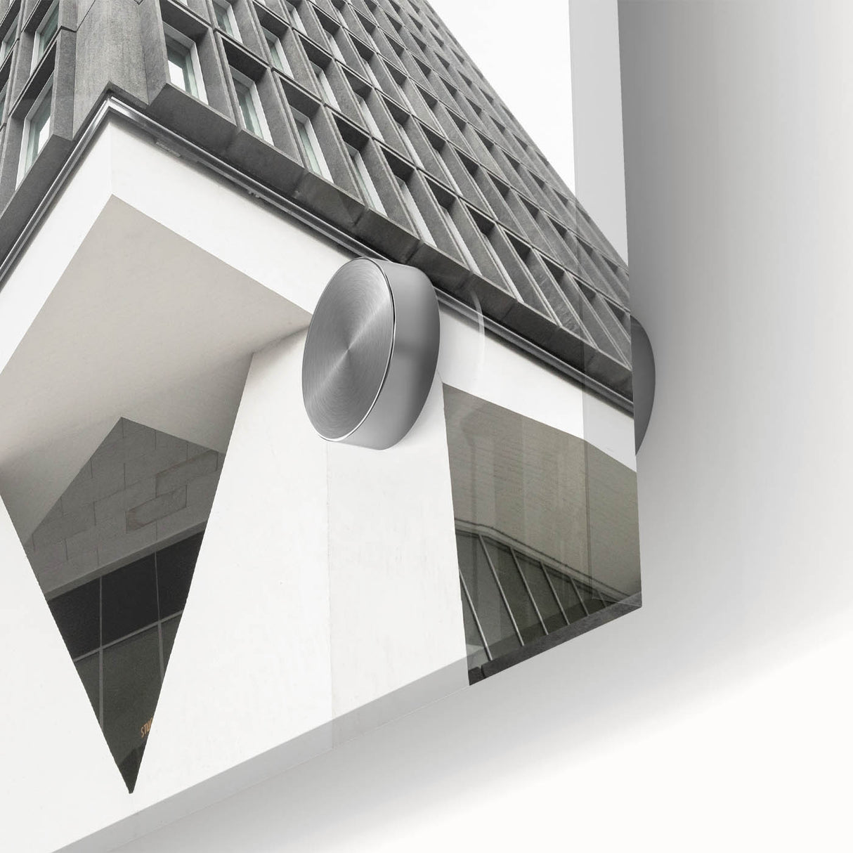 Brutalist Wall Art | Geometric Architectural Structure | Industrial Print