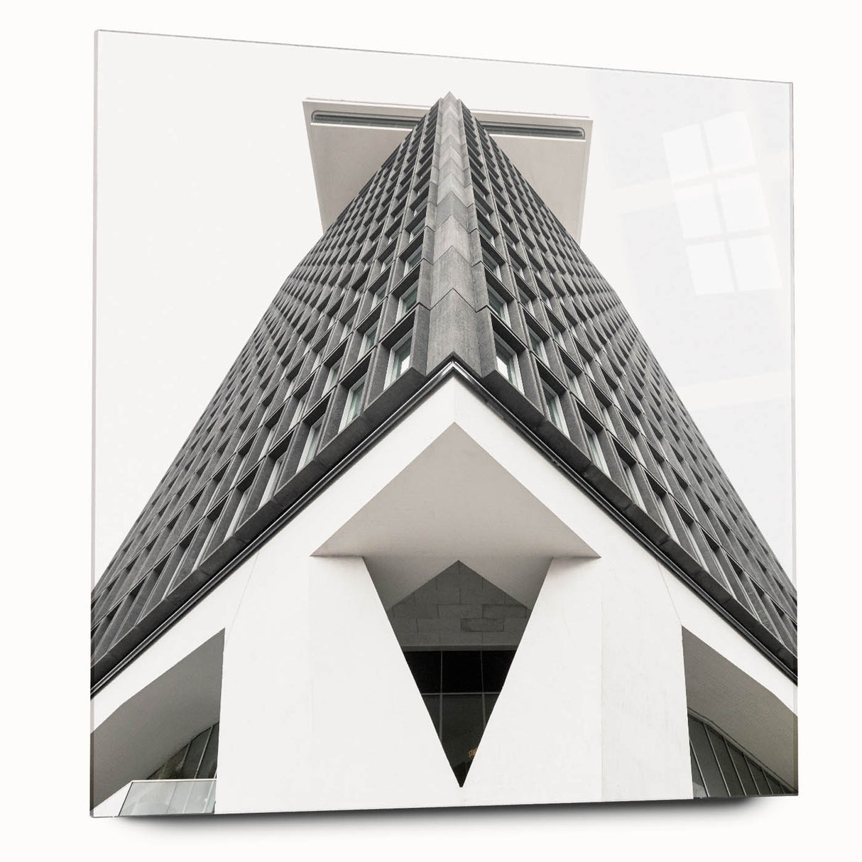 Brutalist Wall Art | Geometric Architectural Structure | Industrial Print