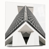 Brutalist Wall Art | Geometric Architectural Structure | Industrial Print