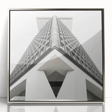 Brutalist Wall Art | Geometric Architectural Structure | Industrial Print