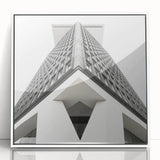 Brutalist Wall Art | Geometric Architectural Structure | Industrial Print