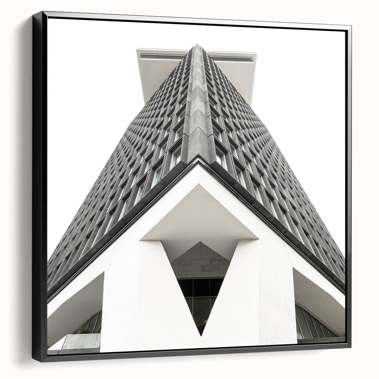 Brutalist Wall Art | Geometric Architectural Structure | Industrial Print